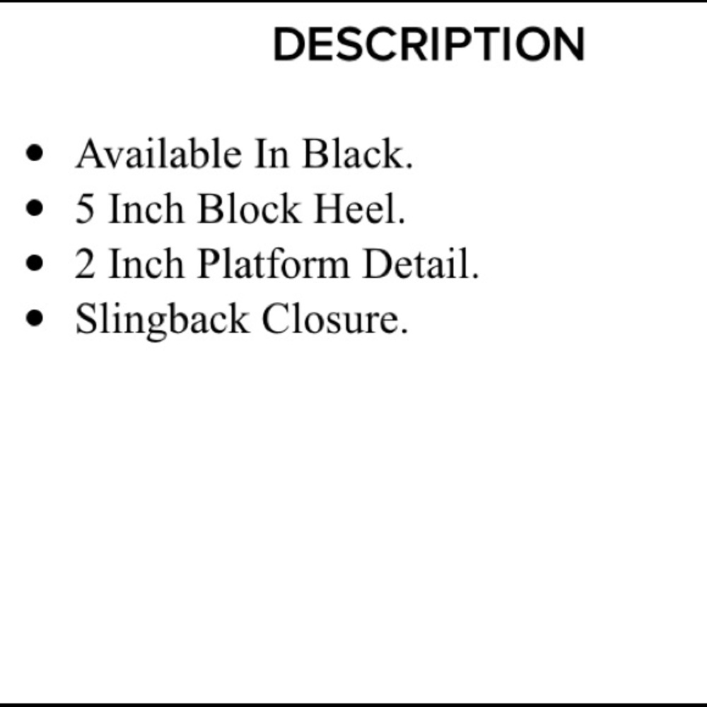 NIB FASHION NOVA BLACK PLATFORMS - Picture 3 of 7